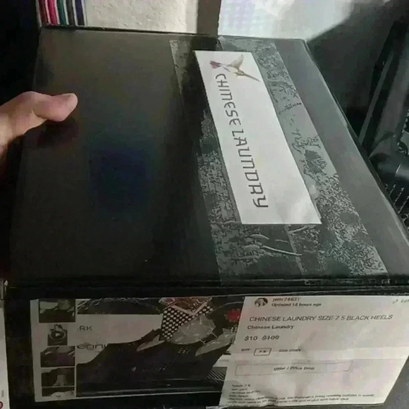 **CLEARANCE***CHINESE LAUNDRY SIZE 7.5 BLACK HEELS - Picture 8 of 14